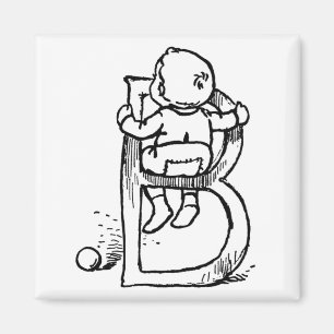 Íman 'B' Para Rapaz - Magnet