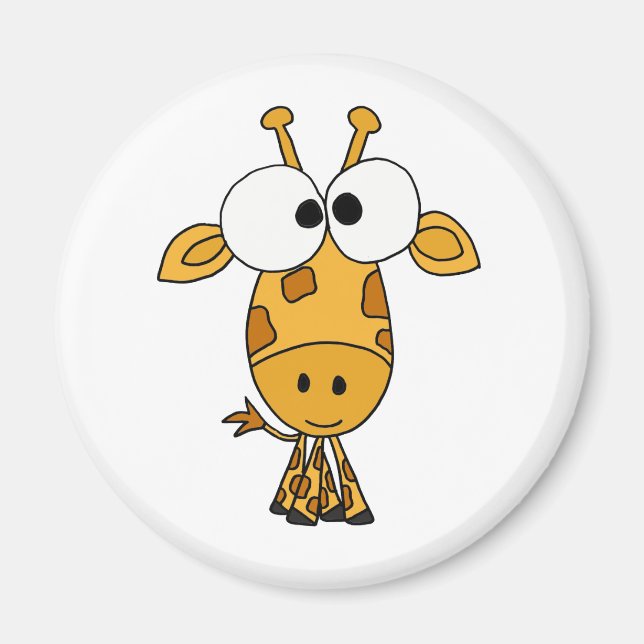 Íman BA- Cartoon Engraçado Giraffe (Frente)