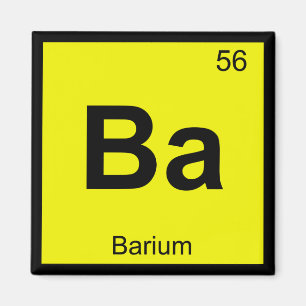 Íman Ba - Símbolo de Mesa Periódica de Química de B