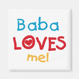 Íman Baba me ama T-shirts e presentes