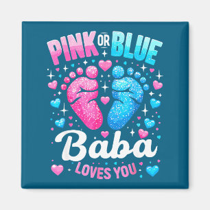 Íman Baba rosa ou azul ama revelação do sexo do bebê ch