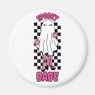 Íman "Babe Louco" Mulher Fantasma de Halloween - Rosa R