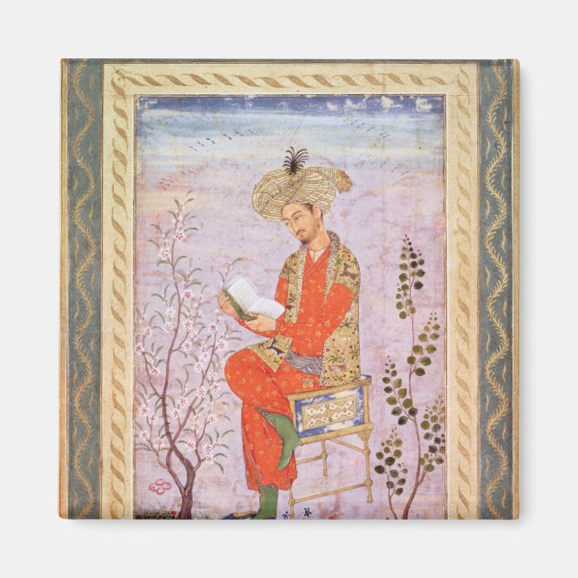 Íman Babur Reading, Mughal (Frente)