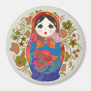 Íman Babushka Russo Nesting Dolls Magnet