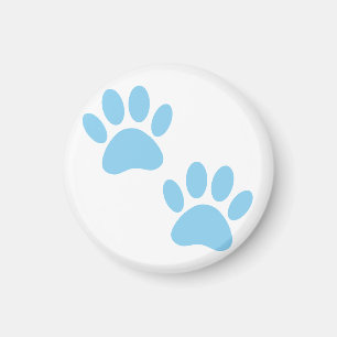 Íman Baby Blue Puppy Paw Prints