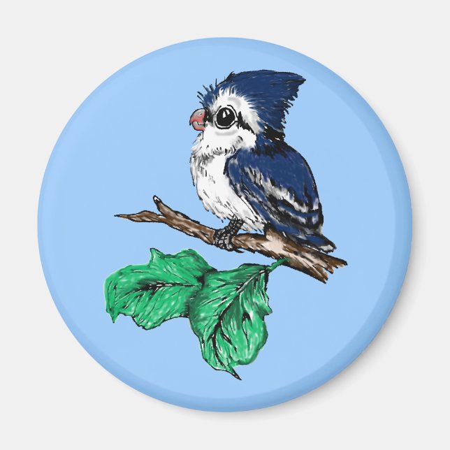 Íman Baby Bluejay Magnet (Frente)