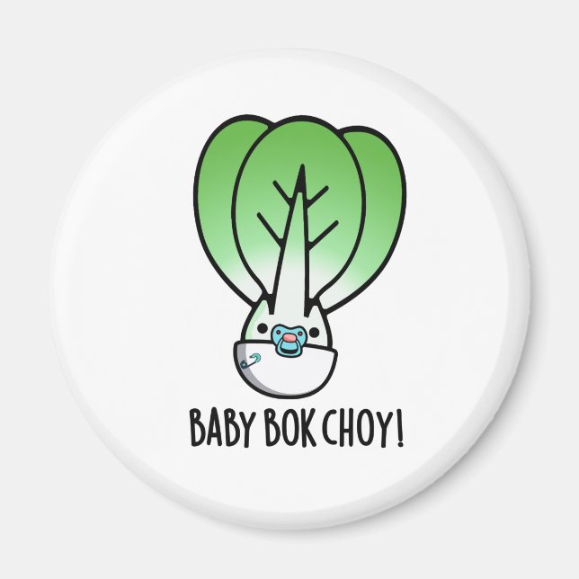 Íman Baby Bok Chow Funny Veggie Pun (Frente)