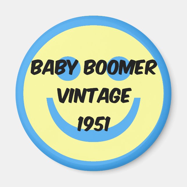 Íman baby boomer 1951 (Frente)