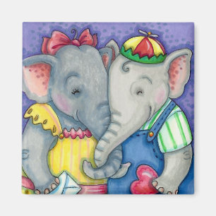 ÍMAN BABY ELEFANTS PRIMEIRO AMOR, AMIGOS DO PACHYDERM.