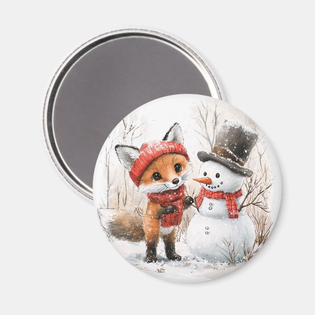 Íman Baby Fox e Snowman (Front/Back)