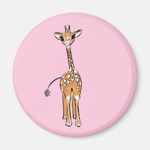 Íman Baby Giraffe - rosa