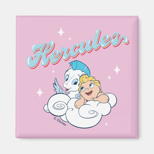 Íman Baby Hercules and Pegasus on a Cloud Magnet (Frente)