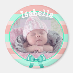 Íman Baby Photo Magnet, personalizado com o seu bebê