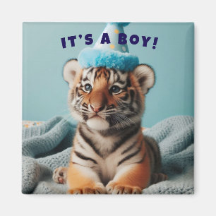 Íman Baby Reveal Boy Tiger