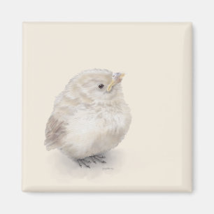 Íman Baby Sparrow Digital Watercolor