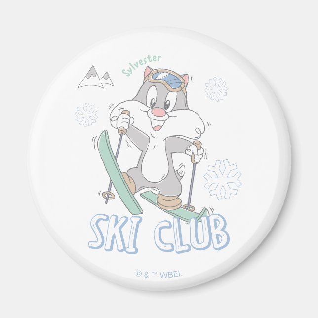 Íman Baby SYLVESTER™ Ski Club (Frente)