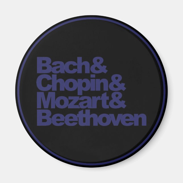 Íman Bach, Chopin e Mozart e Beethoven (Frente)