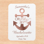 Íman Bachelorette Cruise Squad Rosa Dourado M<br><div class="desc">Este design foi criado através da arte digital. Pode ser personalizado na área fornecida ou personalizado escolhendo o clique para personalizar a opção adicional e alterando o nome, as iniciais ou as palavras. Você também pode alterar a cor e o estilo do texto ou excluir o texto de um design...</div>