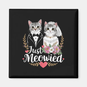 Íman Bachelorette Festa de casamento Noiva Cats Apenas