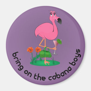 Íman Bachelorette/ímã do flamingo