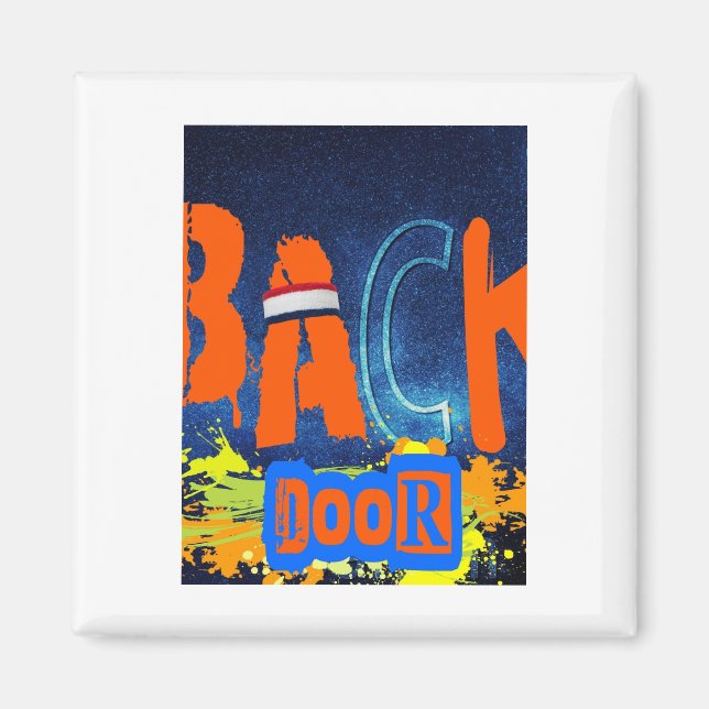 Íman “back Door Chemistry” Design Chiffon Top  (Frente)