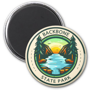 Íman Backbone State Park Crachá de Iowa
