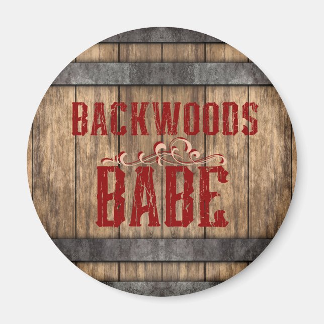 Íman Backwoods Babe Whiskey Keg (Frente)
