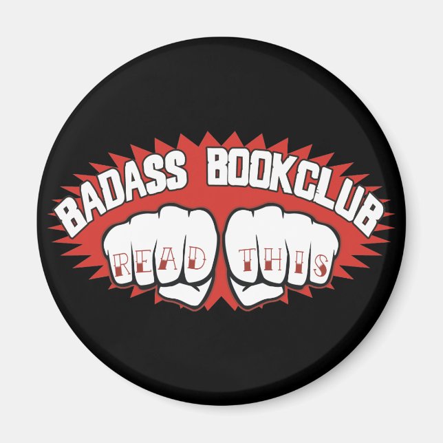 Íman Badass Bookclub (Frente)