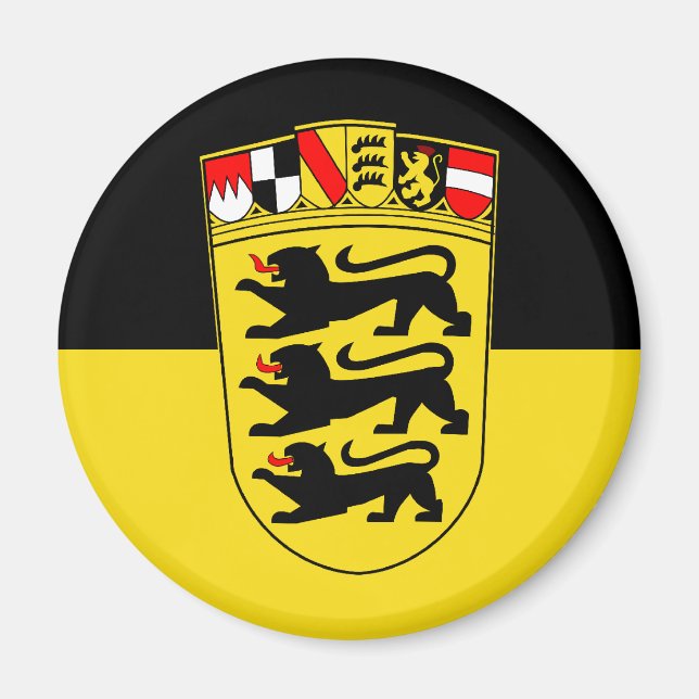 Íman Baden-Württemberg (State, Greater Arms), Alemanha (Frente)