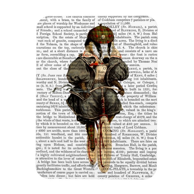 Íman Badger na Bicicleta Vintage (Vertical)