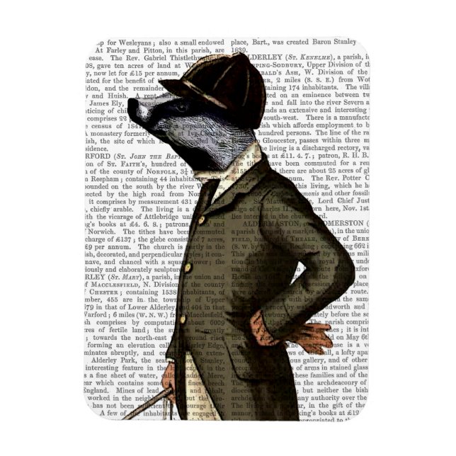 Íman Badger O Retrato Do Cavaleiro (Vertical)