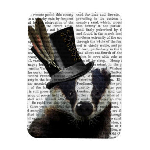 Íman Badger Steampunk em Top Hat