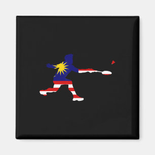 Íman Badminton, Bandeira da Malásia, Racquet Shuttle Me