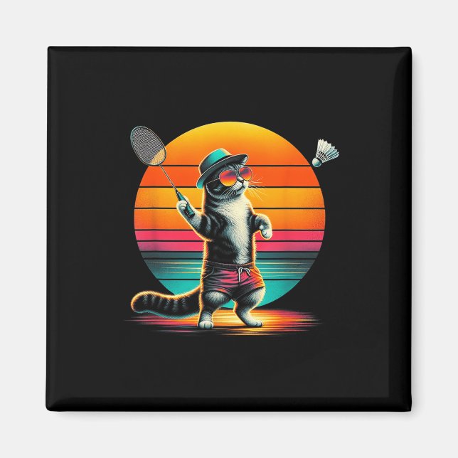 Íman Badminton Do Cachorro Para Homens (Frente)