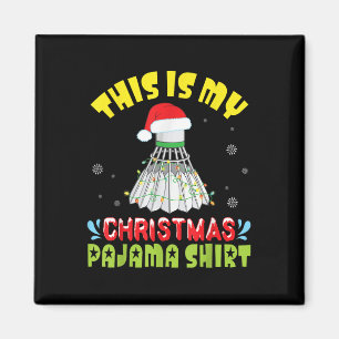 Íman Badminton E Fantasia De Papai Noel Neve Este É Meu