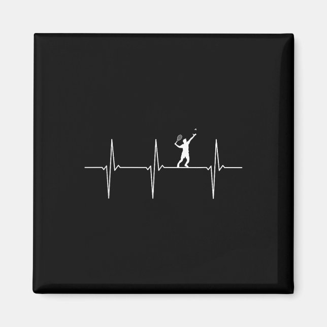 Íman Badminton Ecg Frequência Do Pulso Do Pulso Do Puls (Frente)