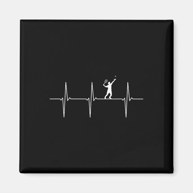 Íman Badminton Ecg Frequência Do Pulso Do Pulso Do Puls (Frente)