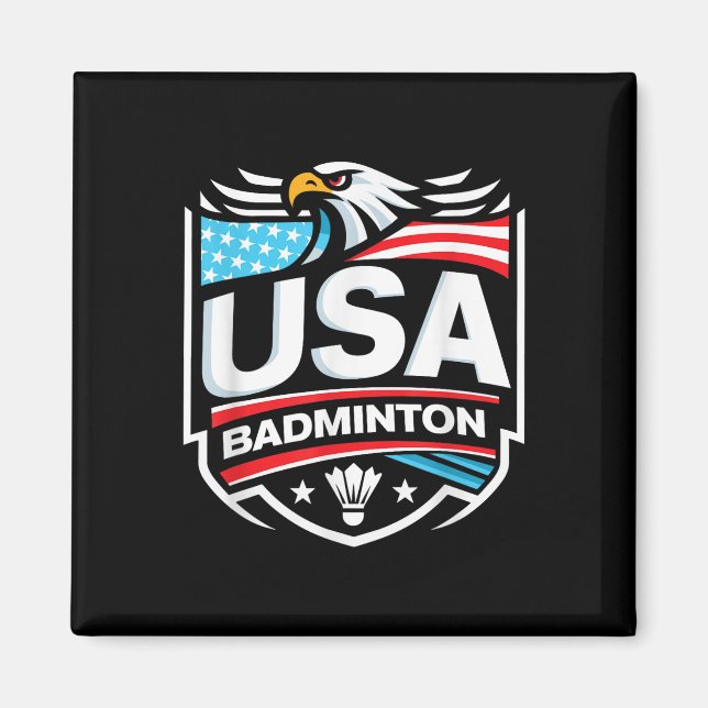 Íman Badminton EUA (Frente)