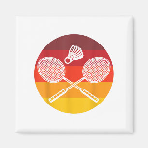 Íman Badminton Graphic Badminton Player Shuttle Sports