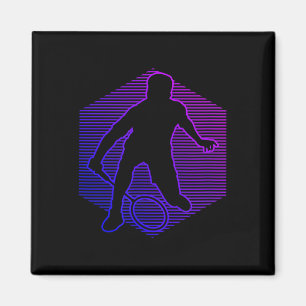 Íman Badminton Jogador de Badminton Homens Mulheres Pet