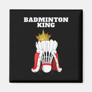 Íman Badminton King _ Mens Jogador de Badminton Shirt B