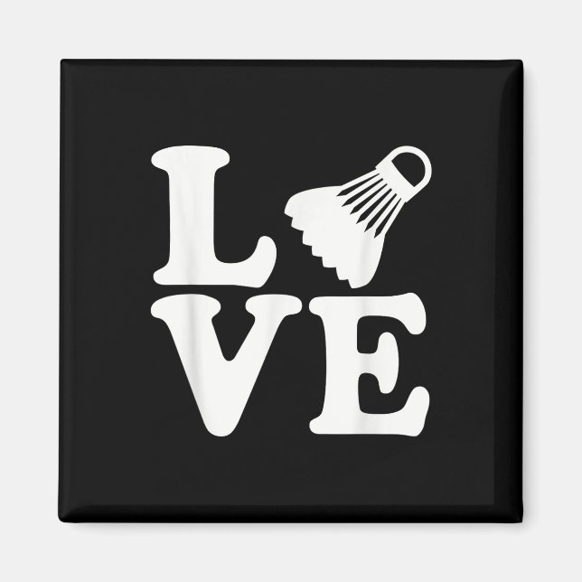 Íman Badminton Love (Frente)