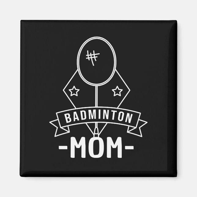 Íman Badminton Mãe (Frente)