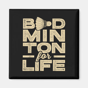 Íman Badminton Para A Vida Do Jogador De Badminton Shut