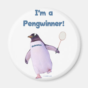 Íman Badminton Penguin