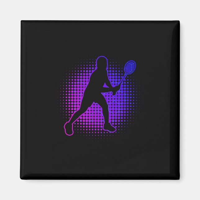 Íman Badminton Player Badminton Womens Shuttle (Frente)