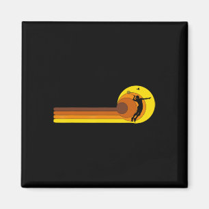 Íman Badminton-player Game Shuttle 70 Anos Vintage Mau