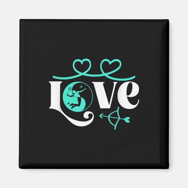 Íman Badminton-player Jogo Shuttle Yin-yang-love Badmin (Frente)