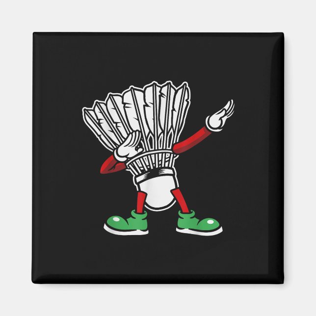 Íman Badminton Racket Dabbing Shuttle Player Badminton (Frente)