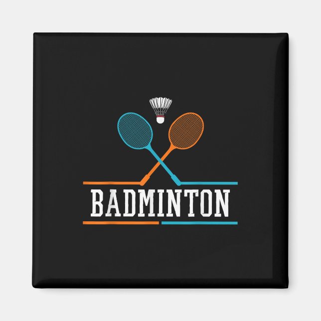 Íman Badminton Racket Shuttle Team Treinador Badminton  (Frente)